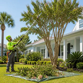 Precision tree pruning in Beaufort residential area
