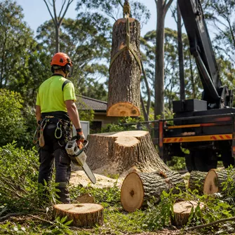 Tree cutting and debris removal in Blackwood VIC