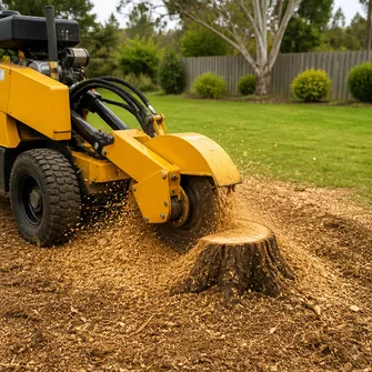 Stump grinding in Buangor