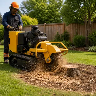 Stump grinding in Dunolly
