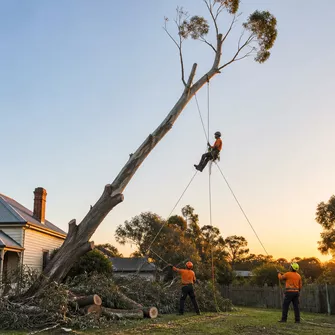 Hazardous tree removal in Dunolly