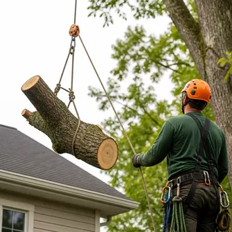 Tree lopping service in Greendale, highlighting safe branch removal.