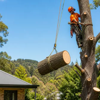 Large tree removal in Hepburn Springs