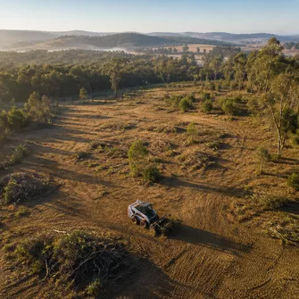Land clearing for development in Hepburn, Victoria