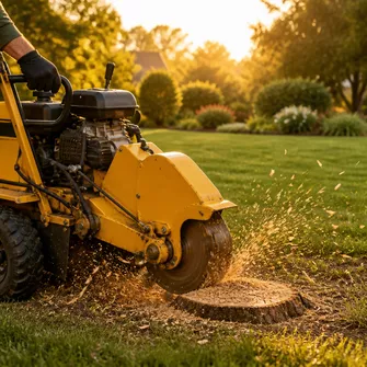 Stump grinding services in Maryborough
