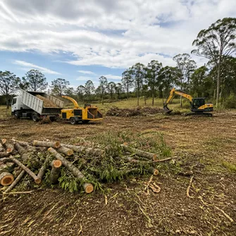 Land clearing for development in Maryborough