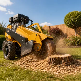 Stump grinding in Teesdale