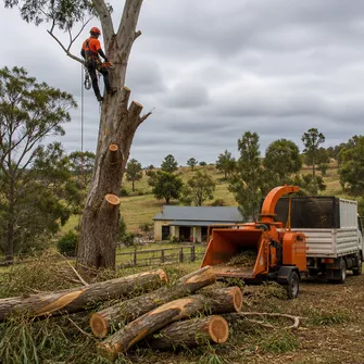 Land clearing project in Yendon