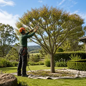 Precision tree pruning on an established tree in Ballan