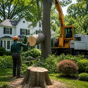 Tree lopping and pruning for powerline clearance in Scarsdale