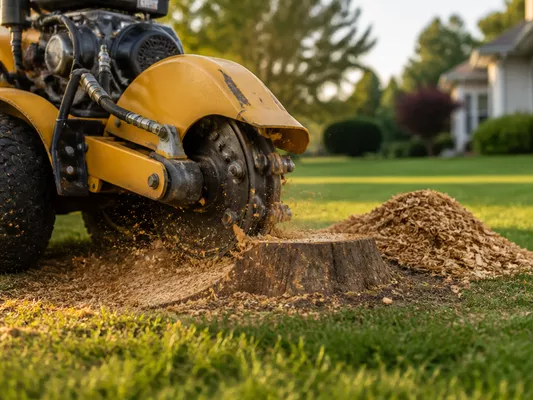 Stump grinding and removal