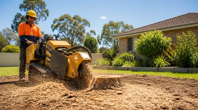 Stump grinding service in Buangor, Ballarat