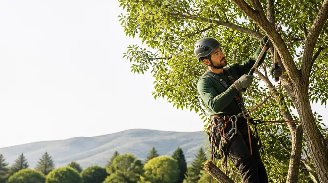 Tree pruning for health and aesthetics in Glenlyon