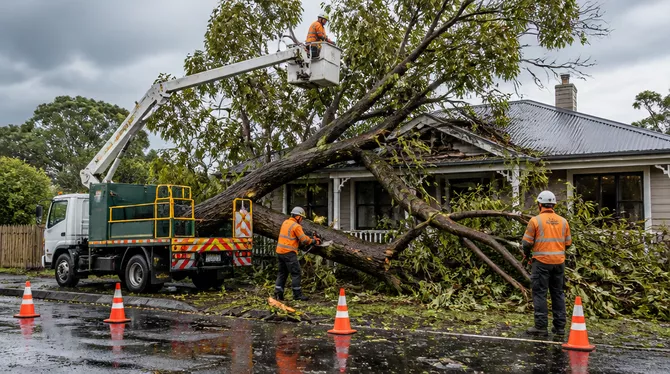 Emergency tree service after storm in Greendale