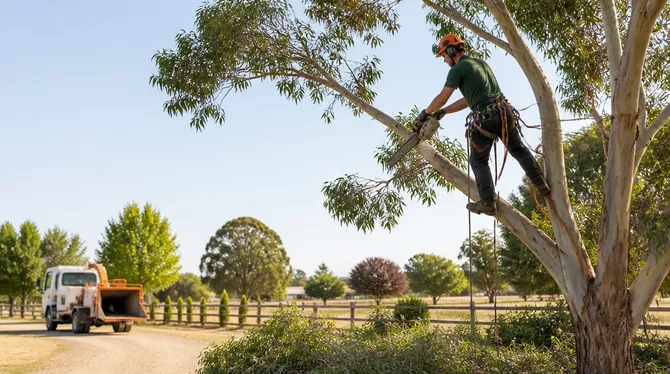 Tree lopping and shaping in Rokewood