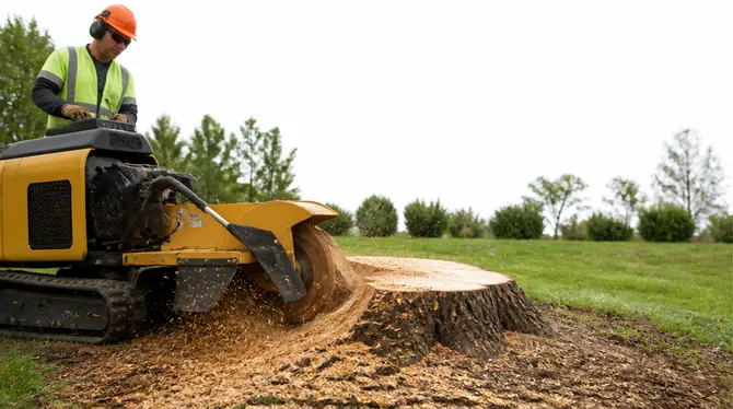 Stump grinding service in Trawalla, VIC